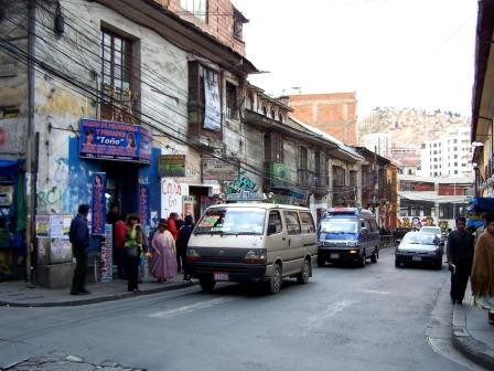 Vue de la rue, La Paz